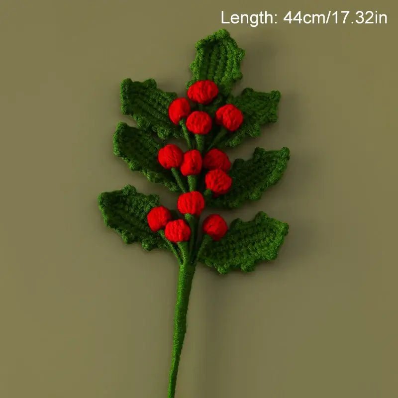 Knitted Flowers Christmas Bouquet - Kaiju Mafia