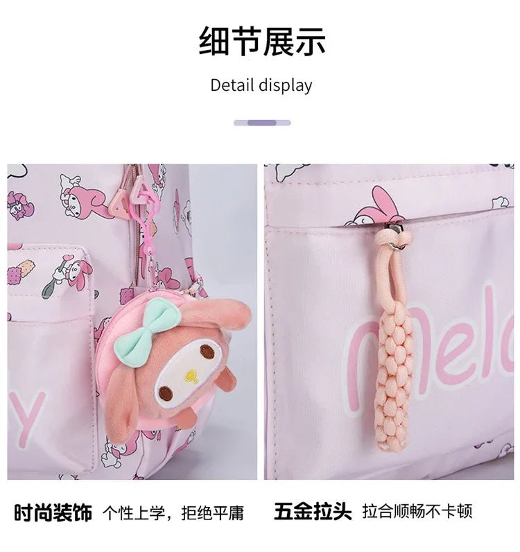 Sanrio Kuromi Hello Kitty Backpack - Kaiju Mafia