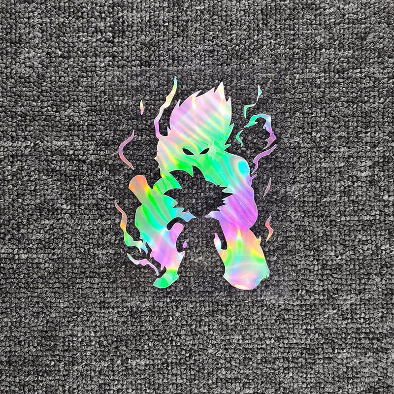 Car Stickers Son Goku Kakarotto Saiyan DBZ Anime Reflective Decoration for Windshield Bumper Trunk Motorcycle - Kaiju Mafia