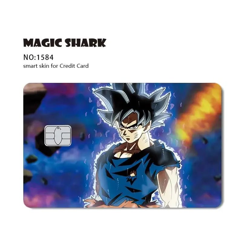 New Cool Anime Dragon Ball Naruto Credit Debit Metro Card Sticker Skin Film Front Side Small Chip Large Chip - Kaiju Mafia