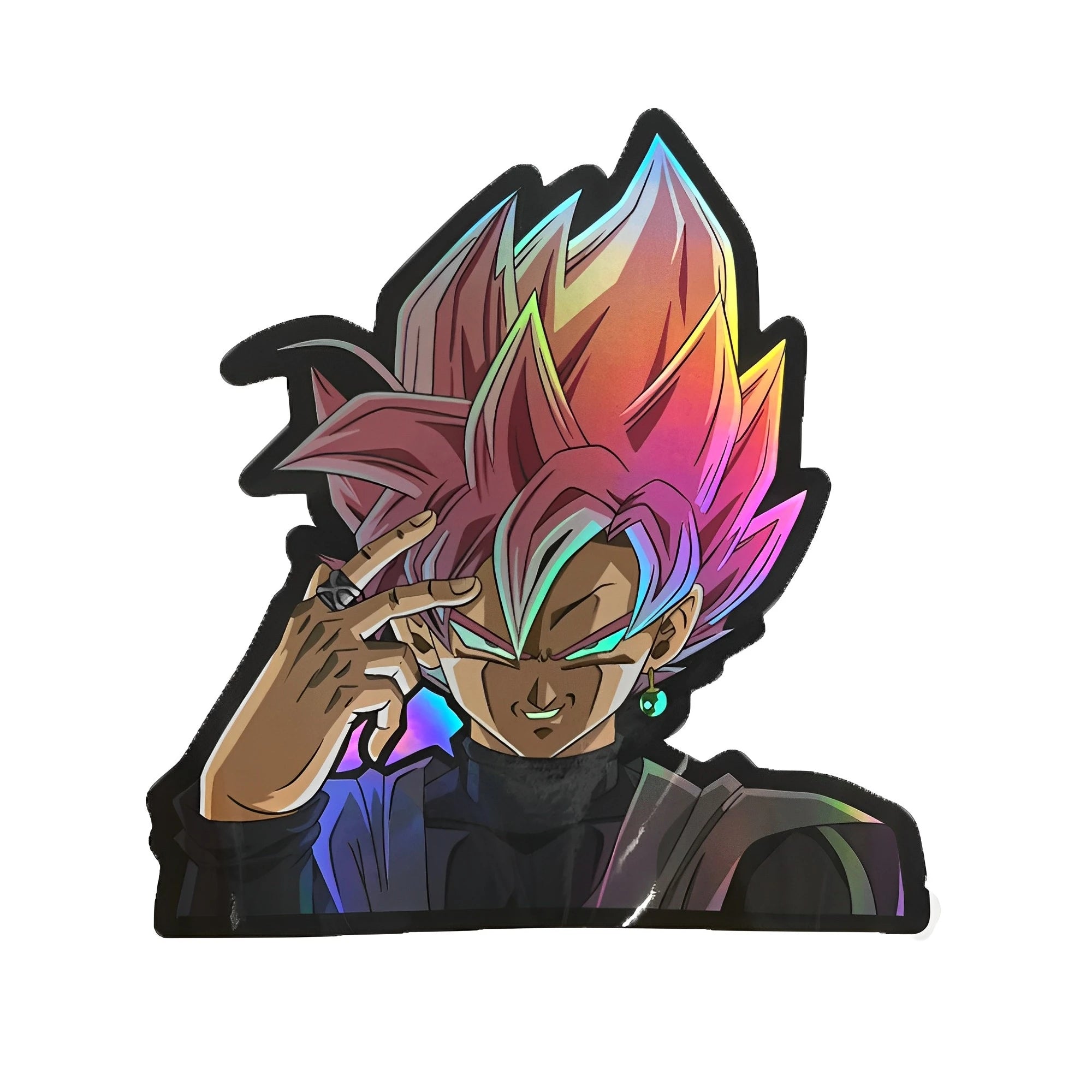 Cartoon Dragon Ball Holographic Anime Laser Stickers Motorcycle Anime Lenticular Car Window Sticker For Laptop Hot - Kaiju Mafia