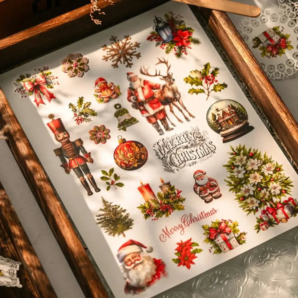 A5 Christmas Transfer Stickers - Kaiju Mafia