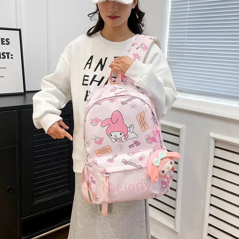 Sanrio Kuromi Hello Kitty Backpack - Kaiju Mafia
