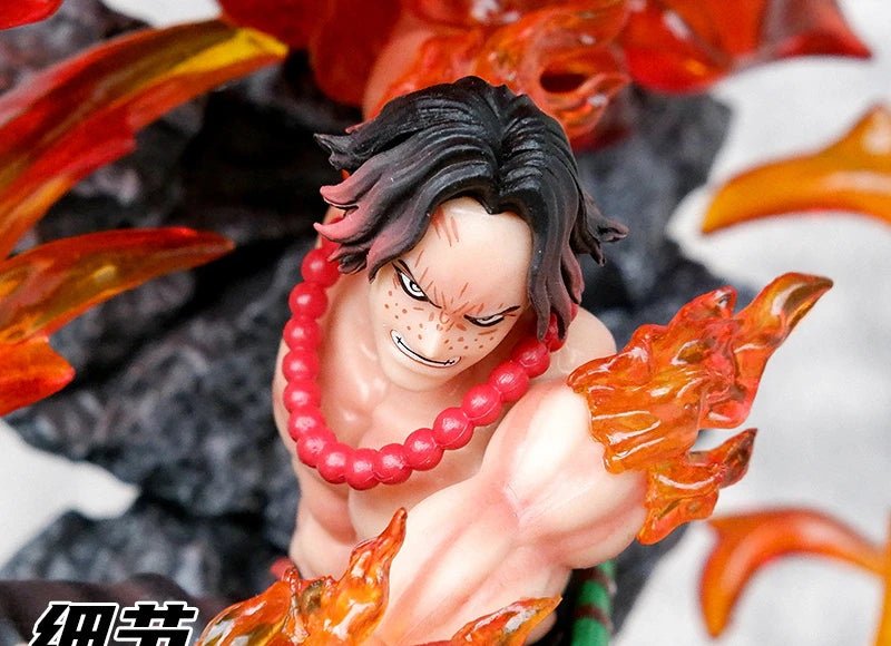 17.5cm One Piece Figures Ace Anime Figures Portgas D Ace Statue Figurine Action Figure Model Doll Pvc Gk Collection Toy Gift - Kaiju Mafia