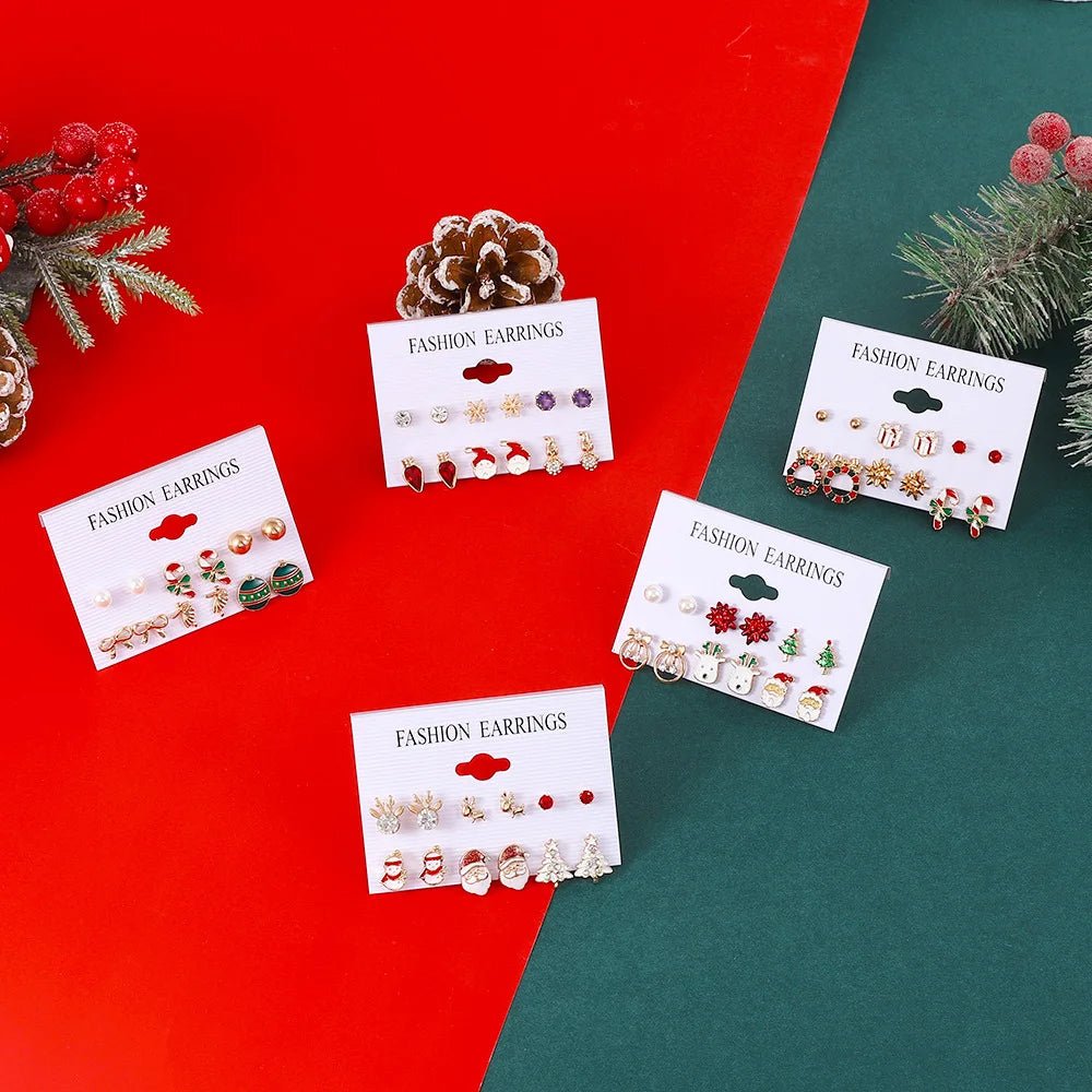 Christmas Earrings Set Women - Kaiju Mafia
