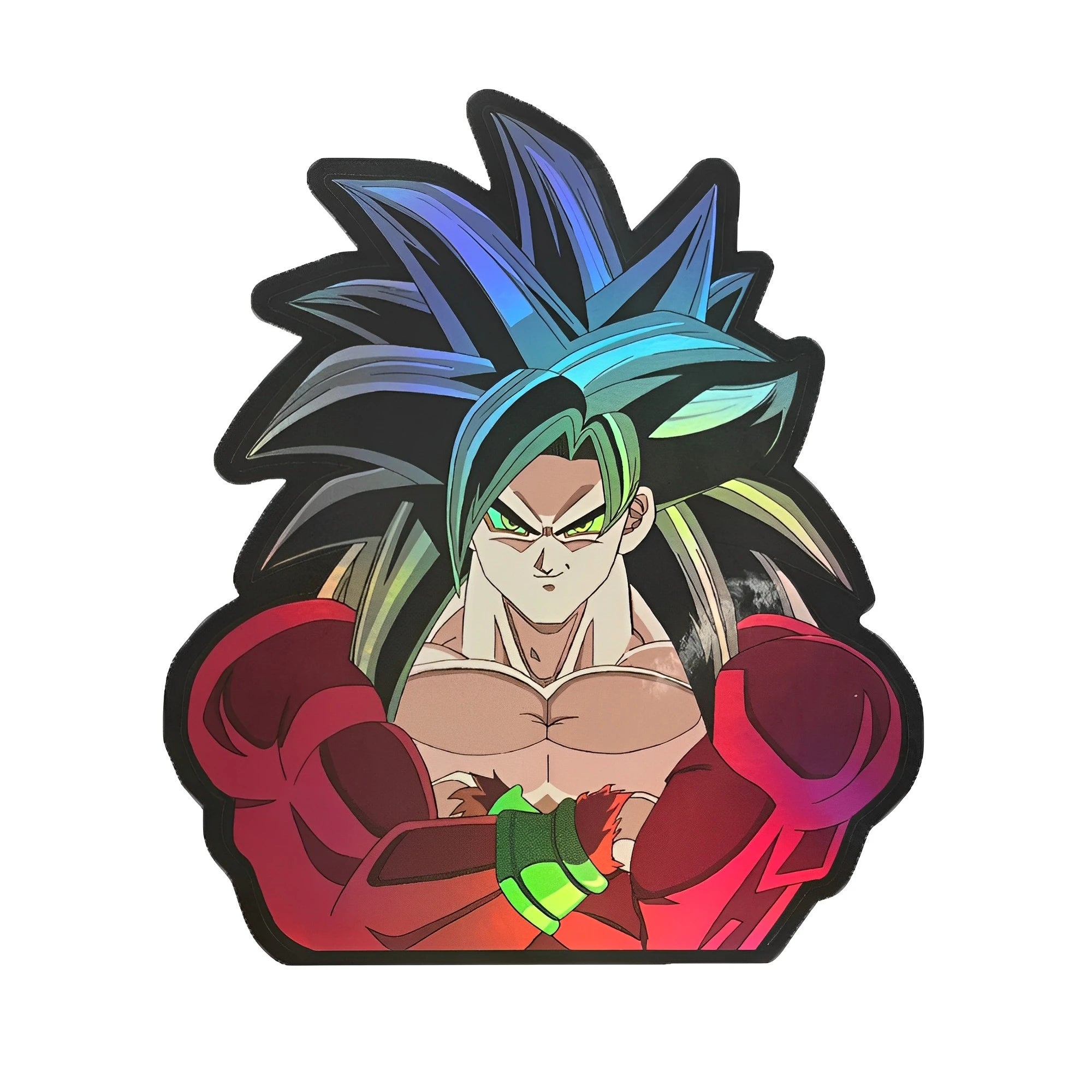 Cartoon Dragon Ball Holographic Anime Laser Stickers Motorcycle Anime Lenticular Car Window Sticker For Laptop Hot - Kaiju Mafia