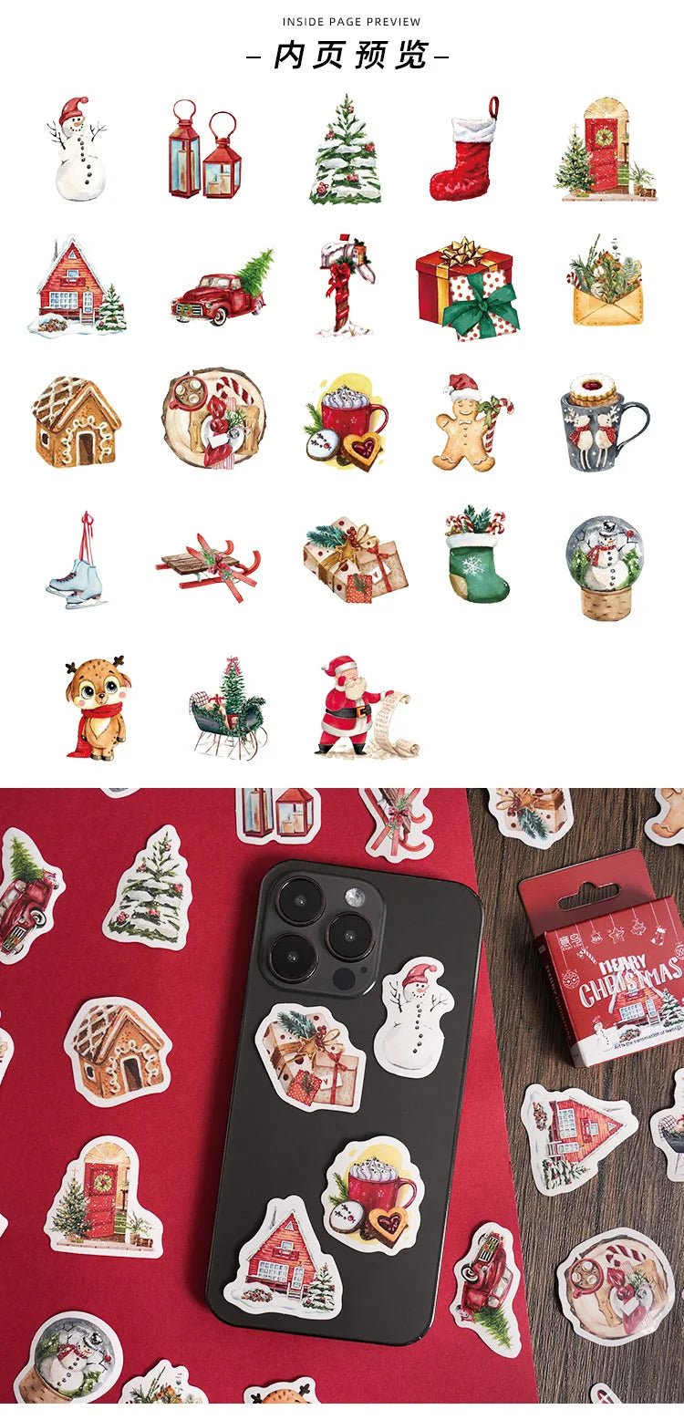 Cute Christmas Mini Stickers - Kaiju Mafia