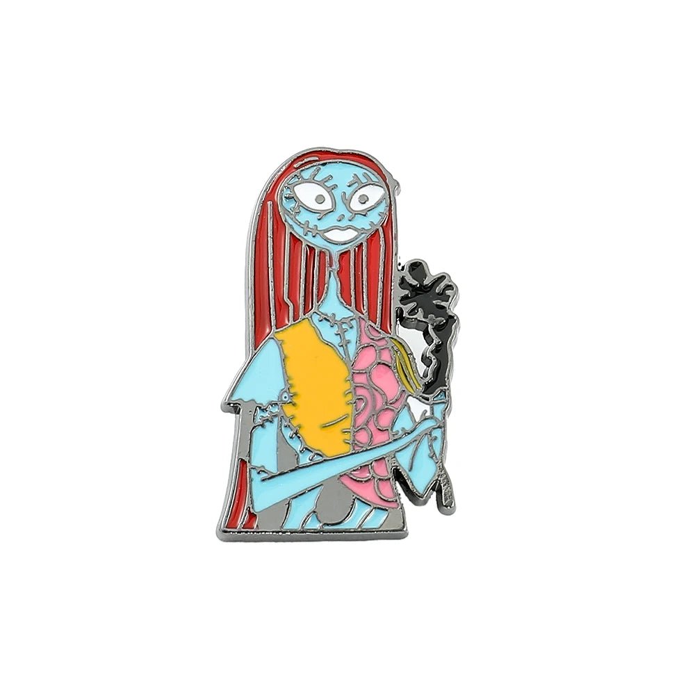 Disney The Nightmare Before Christmas Enamel Pin Cartoon Figure Sally Jack Skellington Metal Badge Brooch Kawaii Accessories - Kaiju Mafia
