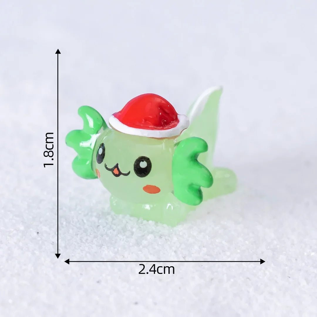 Christmas Axolotl Miniatures - Kaiju Mafia