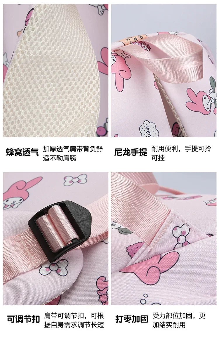 Sanrio Kuromi Hello Kitty Backpack - Kaiju Mafia