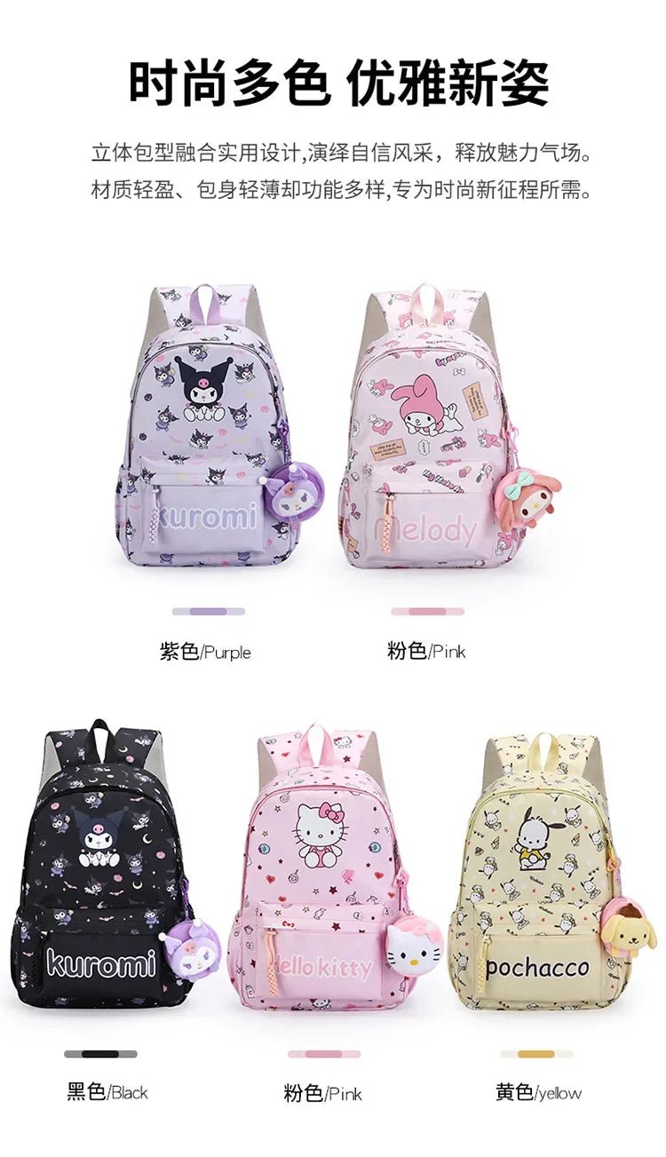 Sanrio Kuromi Hello Kitty Backpack - Kaiju Mafia