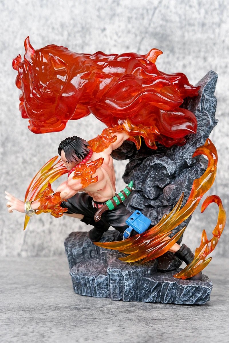 17.5cm One Piece Figures Ace Anime Figures Portgas D Ace Statue Figurine Action Figure Model Doll Pvc Gk Collection Toy Gift - Kaiju Mafia