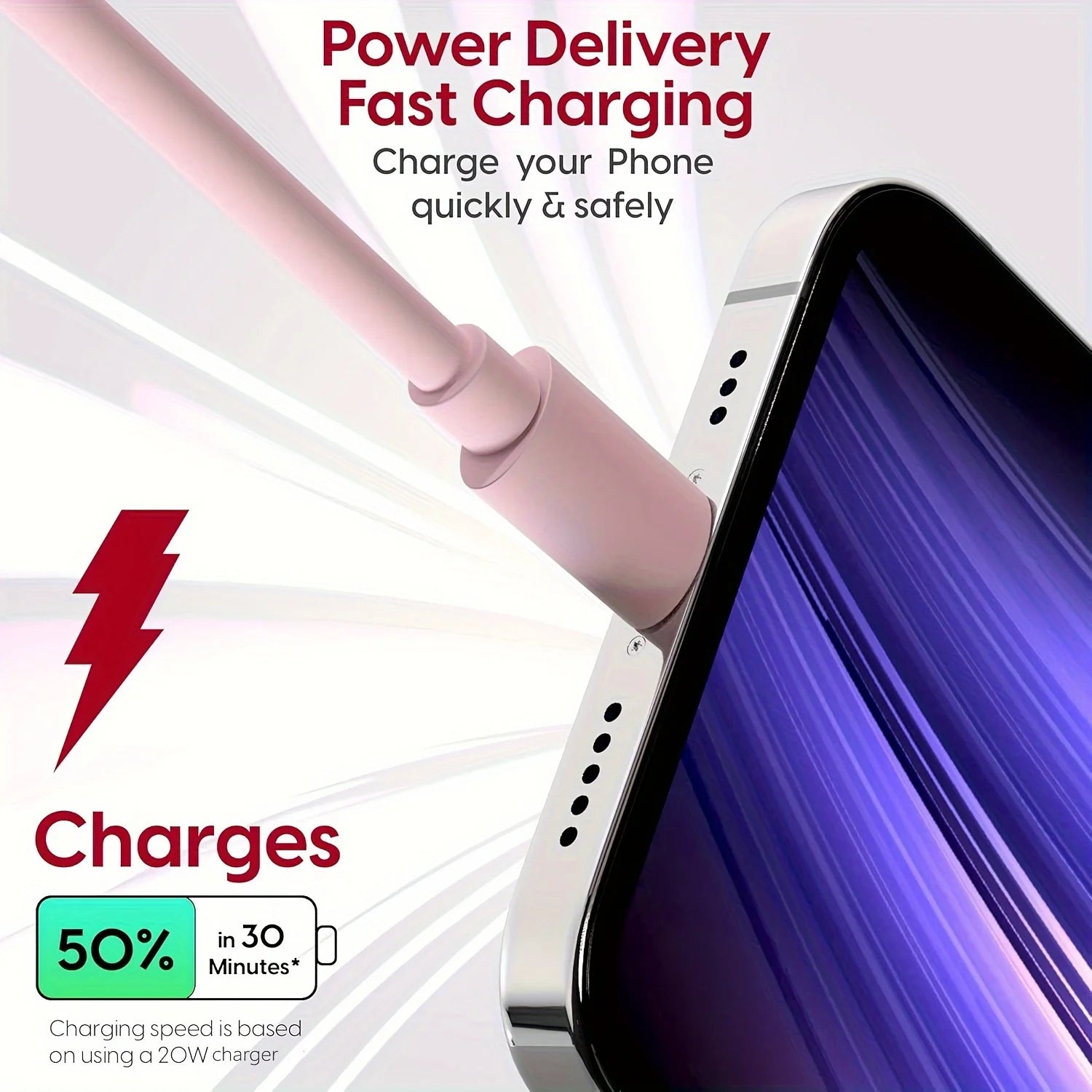 40W Dual Port USB C Fast Charger With 6.6ft Long USB C Charging Cable For iPhone 15 Pro Max/15 Pro/15/15 Plus And Other Devices - Kaiju Mafia