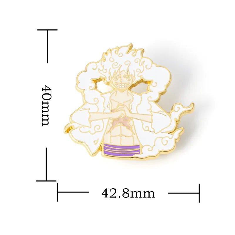 Anime ONE PIECE Nika Monkey D. Luffy Cosplay Props Metal Badge Pin Alloy Brooch Accessories - Kaiju Mafia
