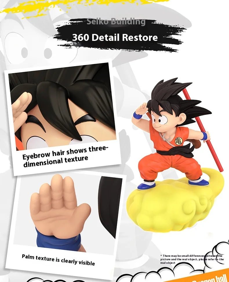 New Original Dragon Ball Anime Figure Goku Figure Rotating Night Light Room Decoration Surrounding Ornaments Lamp Birthday Gift - Kaiju Mafia