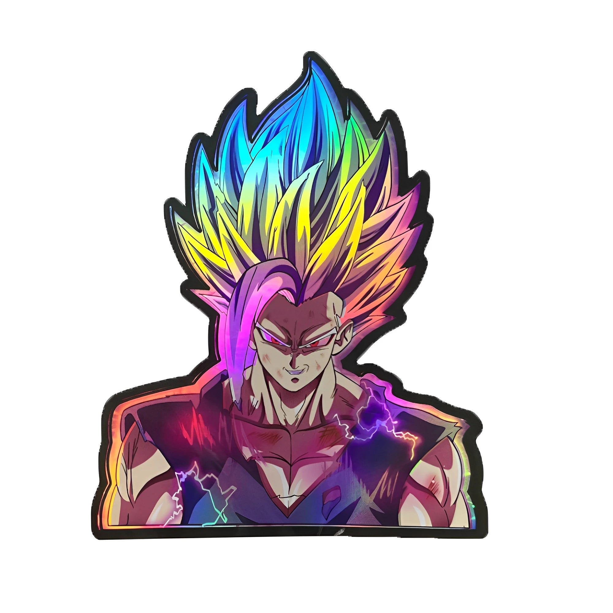 Cartoon Dragon Ball Holographic Anime Laser Stickers Motorcycle Anime Lenticular Car Window Sticker For Laptop Hot - Kaiju Mafia