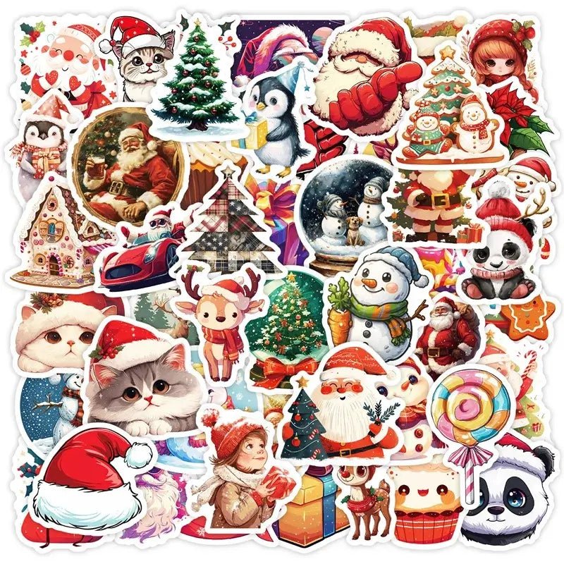 Aesthetic Christmas PVC Stickers - Kaiju Mafia