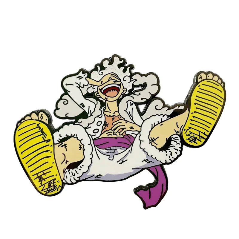 Anime ONE PIECE Nika Monkey D. Luffy Cosplay Props Metal Badge Pin Alloy Brooch Accessories - Kaiju Mafia