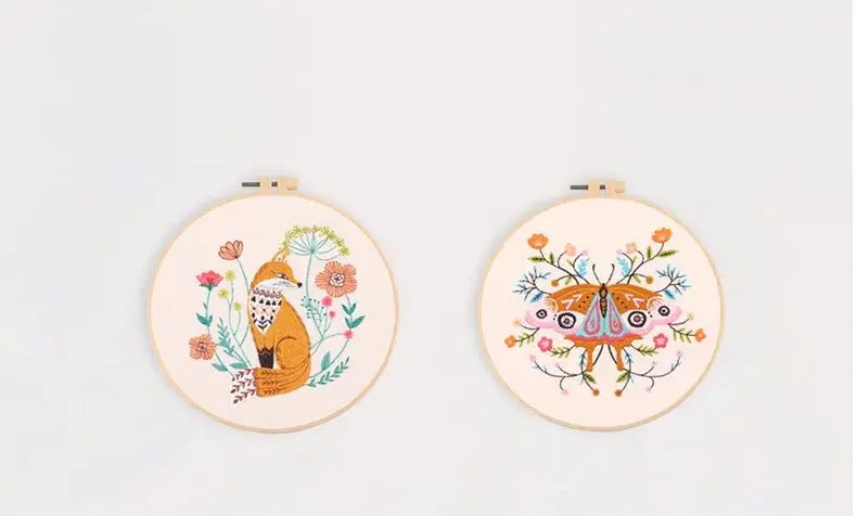 Christmas Embroidery Wreath Kit - Kaiju Mafia