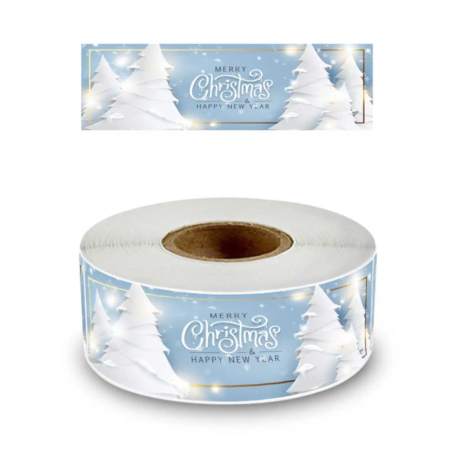 120Pcs/roll Merry Christmas Stickers Happy New Year Gift Sealing Stickers Holiday Candy Bag Box Decoration Stationery Stickers - Kaiju Mafia