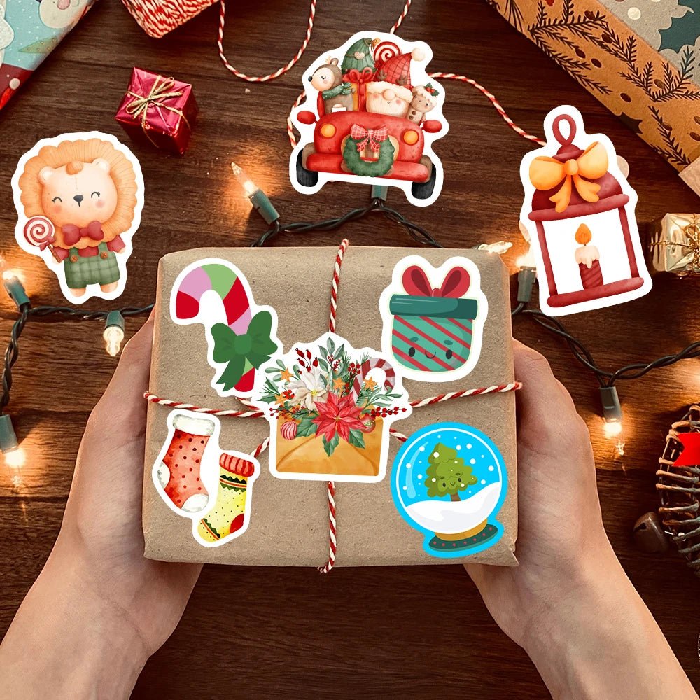 Cute Christmas Seal Stickers - Kaiju Mafia
