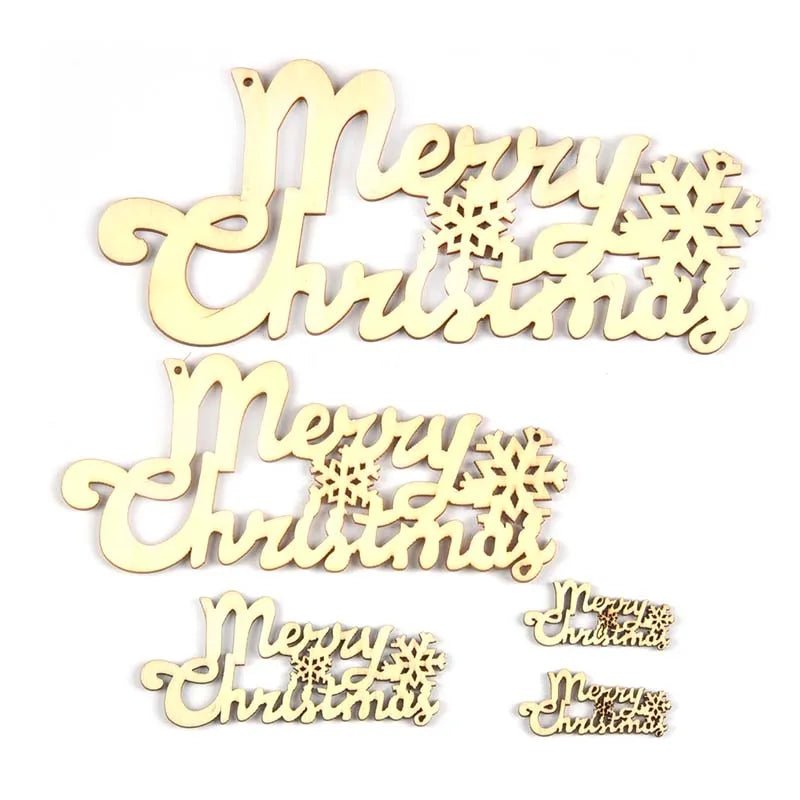 Natural Wooden Christmas Pendant - Kaiju Mafia