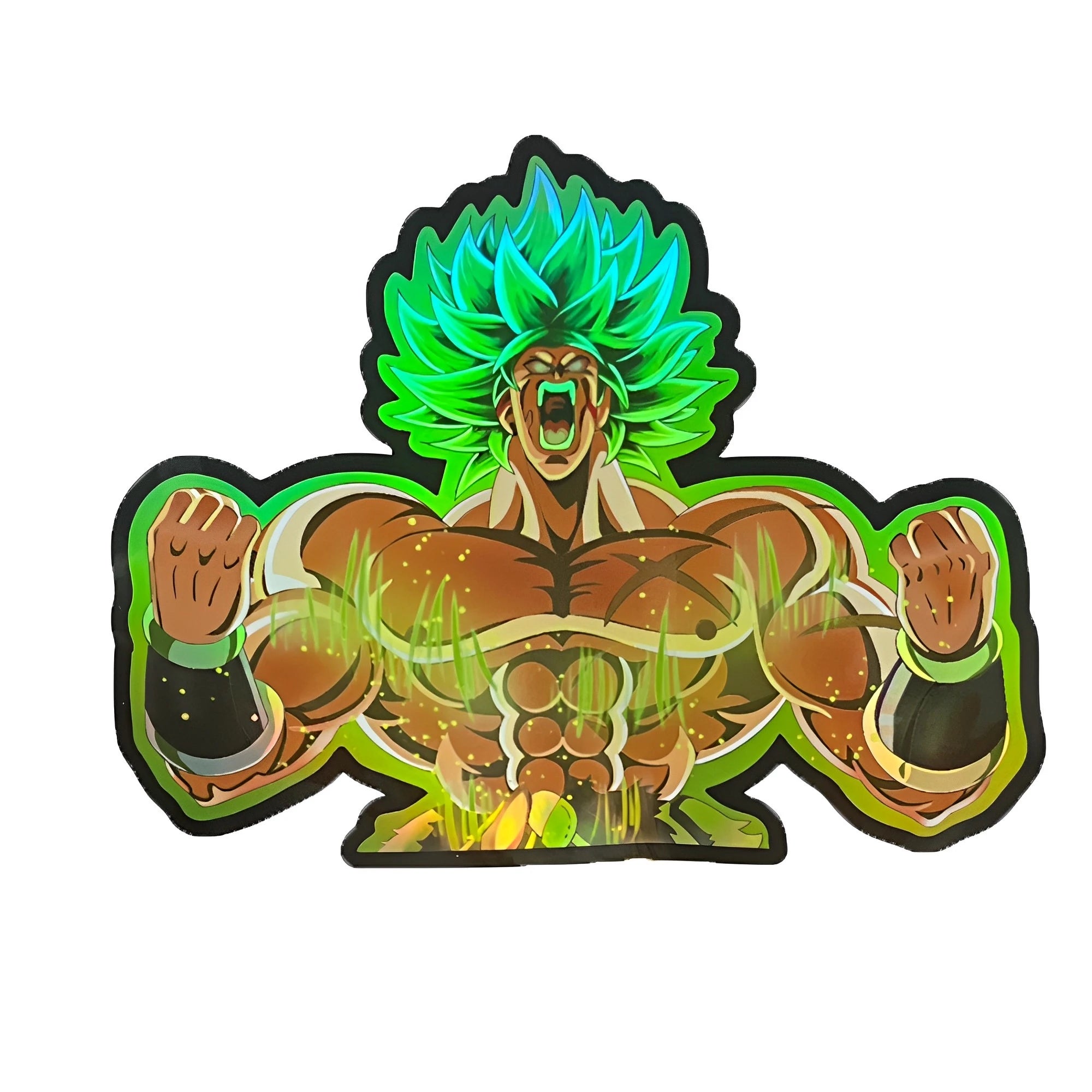 Cartoon Dragon Ball Holographic Anime Laser Stickers Motorcycle Anime Lenticular Car Window Sticker For Laptop Hot - Kaiju Mafia