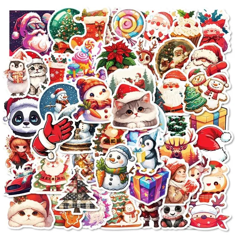 Aesthetic Christmas PVC Stickers - Kaiju Mafia
