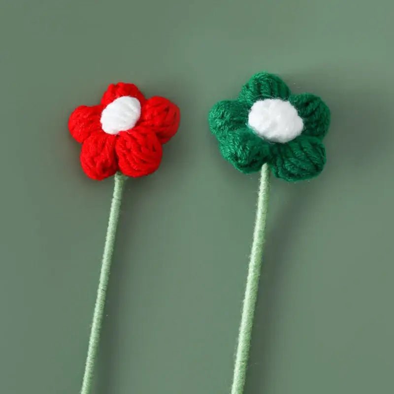 Knitted Flowers Christmas Bouquet - Kaiju Mafia