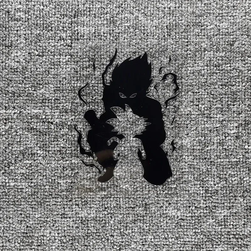 Car Stickers Son Goku Kakarotto Saiyan DBZ Anime Reflective Decoration for Windshield Bumper Trunk Motorcycle - Kaiju Mafia