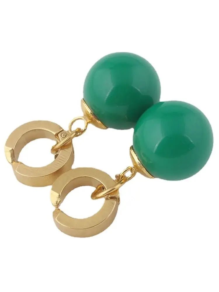 Dragon Ball Z Anime Son Goku Zamasu Vegetto Time Earring Ear Clips Vegeta Cosplay Green Yellow Earrings Prop Figure Toys Gift - Kaiju Mafia