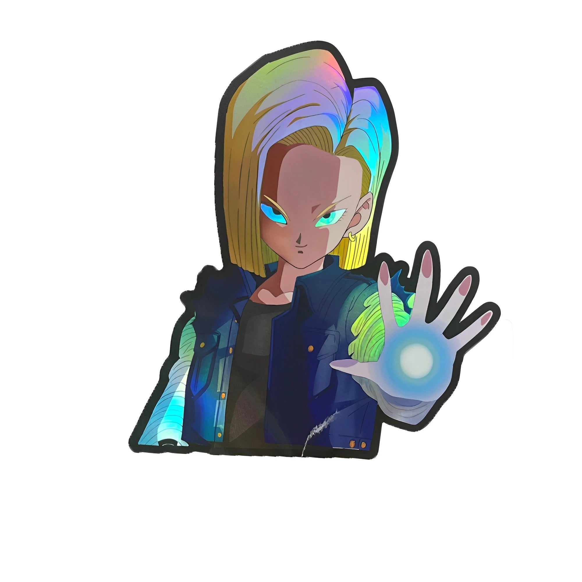 Cartoon Dragon Ball Holographic Anime Laser Stickers Motorcycle Anime Lenticular Car Window Sticker For Laptop Hot - Kaiju Mafia