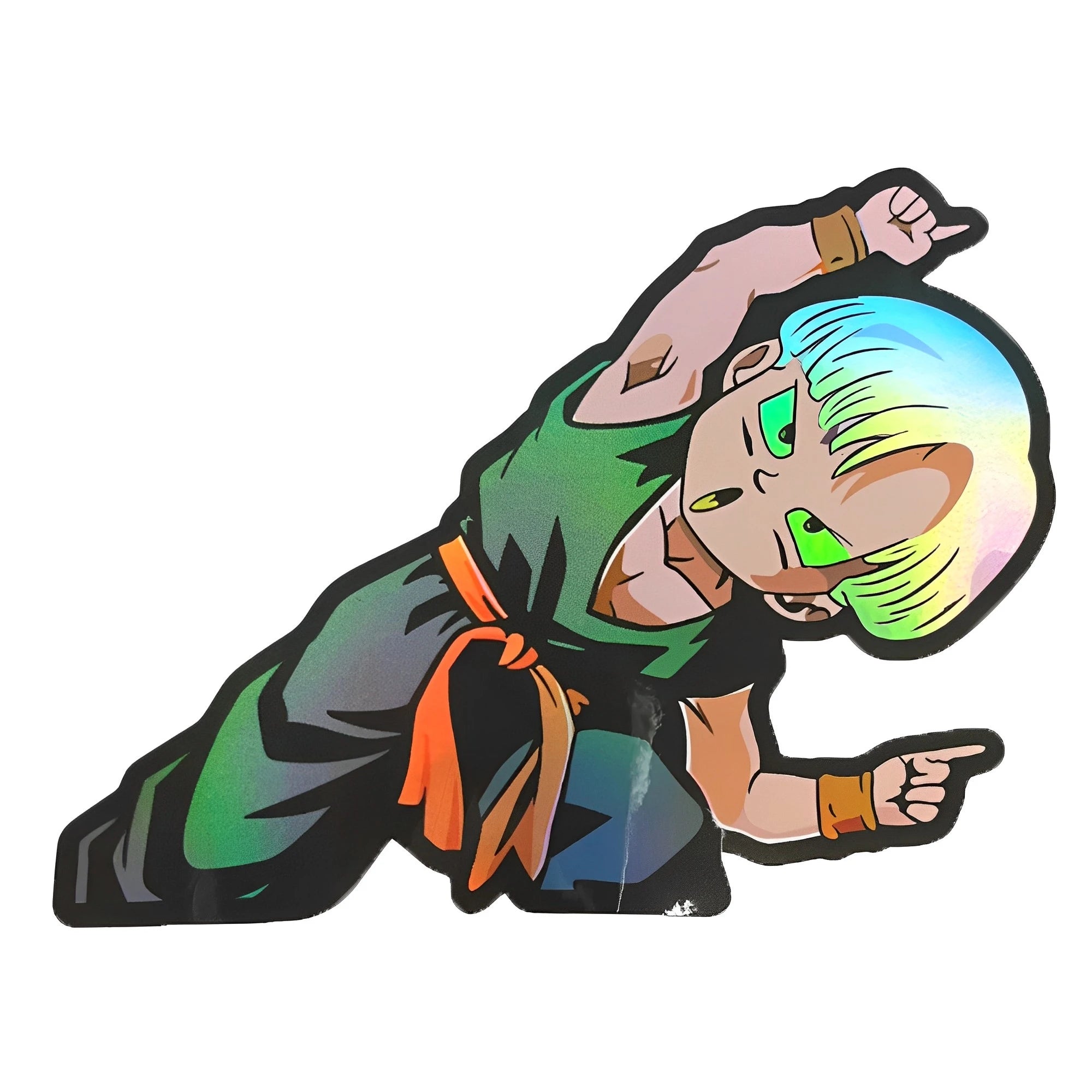Cartoon Dragon Ball Holographic Anime Laser Stickers Motorcycle Anime Lenticular Car Window Sticker For Laptop Hot - Kaiju Mafia