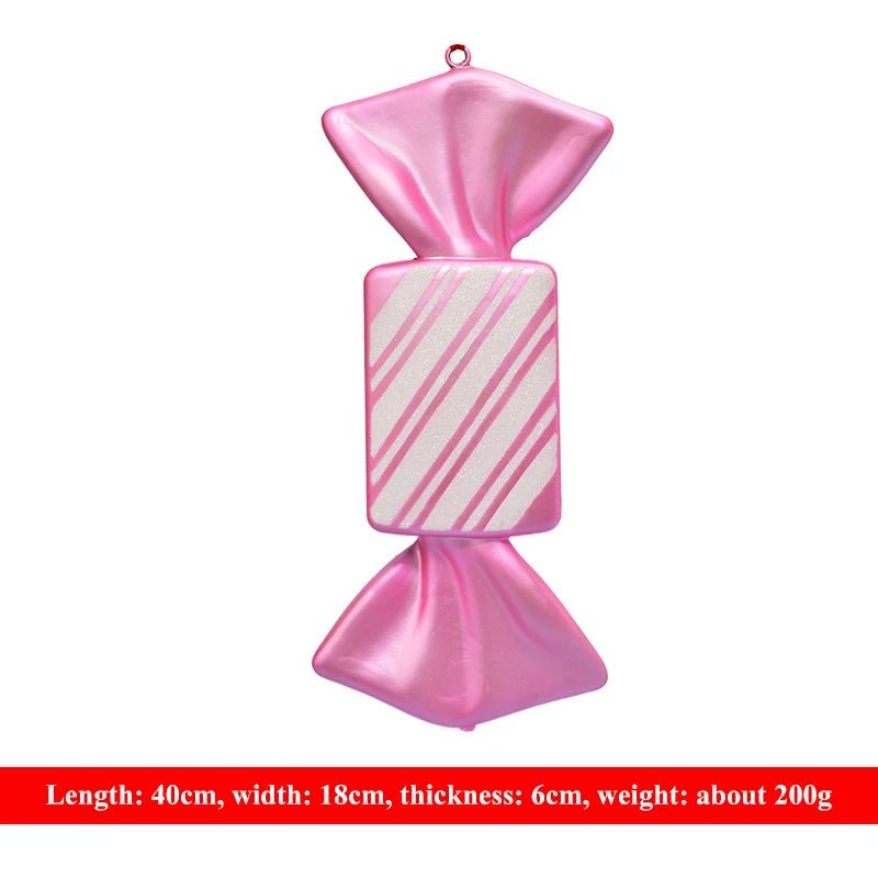 Pink Candy Cane Ornaments - Kaiju Mafia
