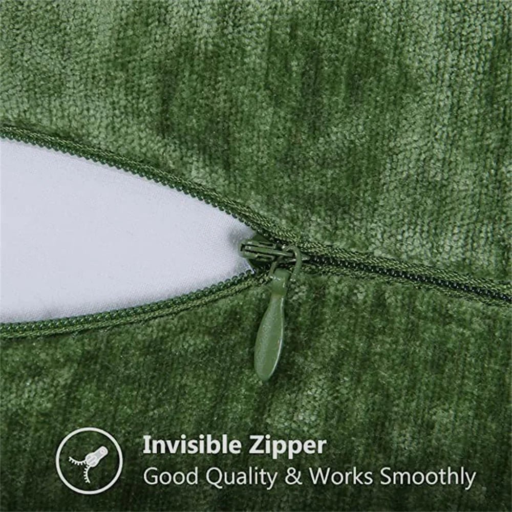 Olanly Chenille Cushion Cover 45x45 Pillow Cover 40x40cm Sofa Decorative Throw Pillow Case Soft Luxury For Living Room Decor - Kaiju Mafia