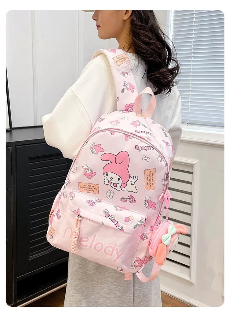 Sanrio Kuromi Hello Kitty Backpack - Kaiju Mafia