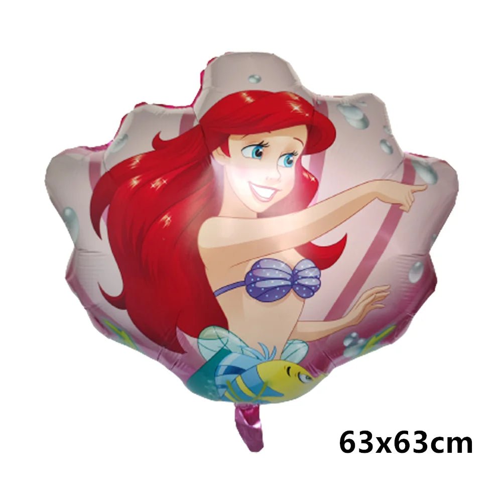 Great Cinderella Snow White Bell Elsa Princess Foil Balloons Baby Shower Girl Birthday Party Decorations Kids Helium Balls Toys - Kaiju Mafia
