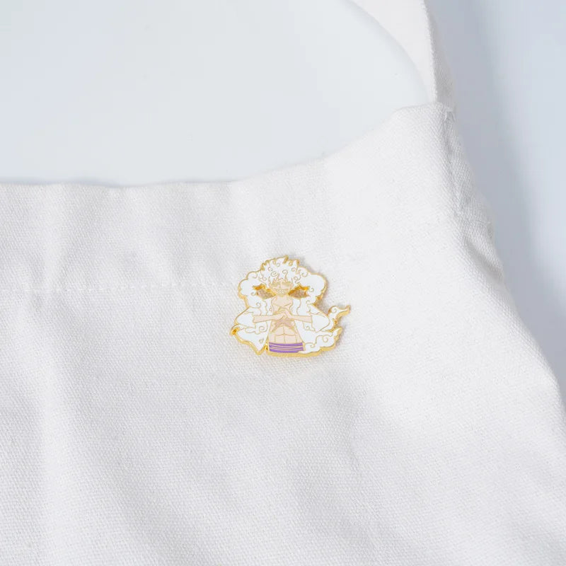 Anime ONE PIECE Nika Monkey D. Luffy Cosplay Props Metal Badge Pin Alloy Brooch Accessories - Kaiju Mafia