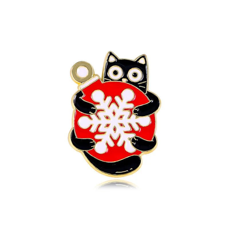 Cute Christmas Enamel Pins - Kaiju Mafia