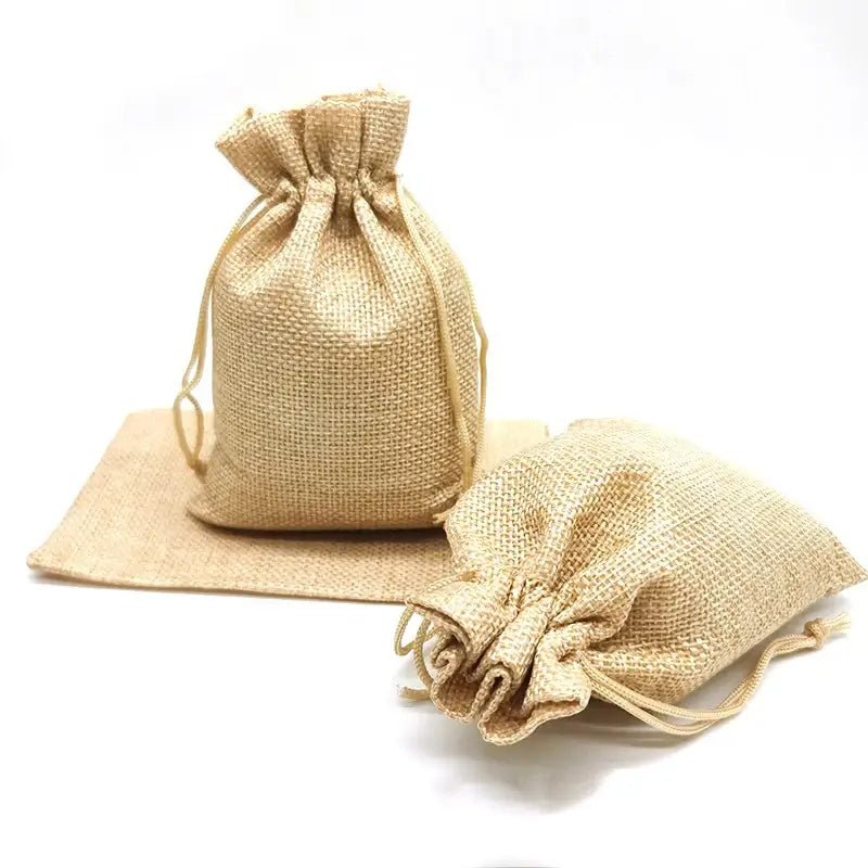 Burlap Drawstring Gift Bags - Kaiju Mafia