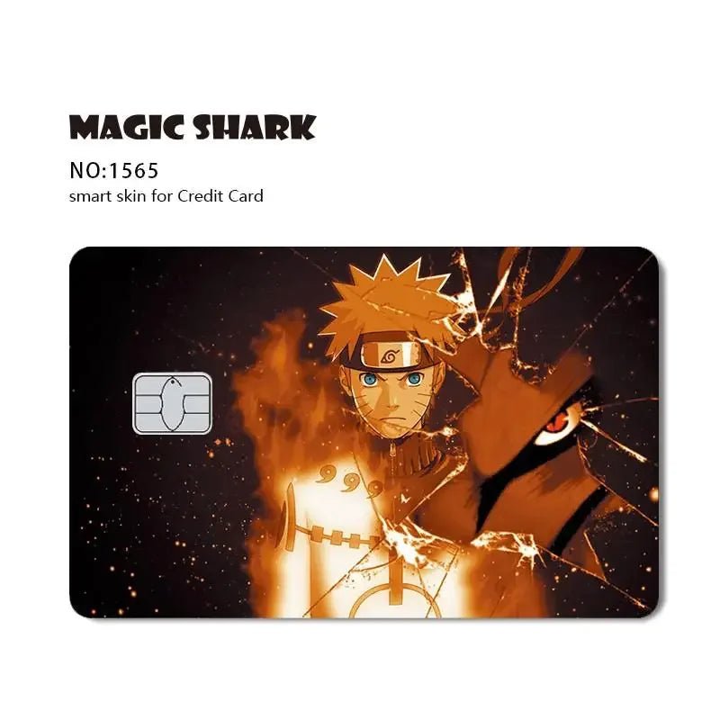 New Cool Anime Dragon Ball Naruto Credit Debit Metro Card Sticker Skin Film Front Side Small Chip Large Chip - Kaiju Mafia