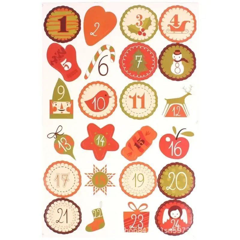 Christmas Advent Calendar Stickers - Kaiju Mafia