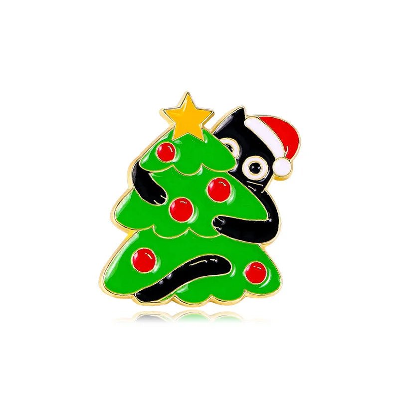 Cute Christmas Enamel Pins - Kaiju Mafia