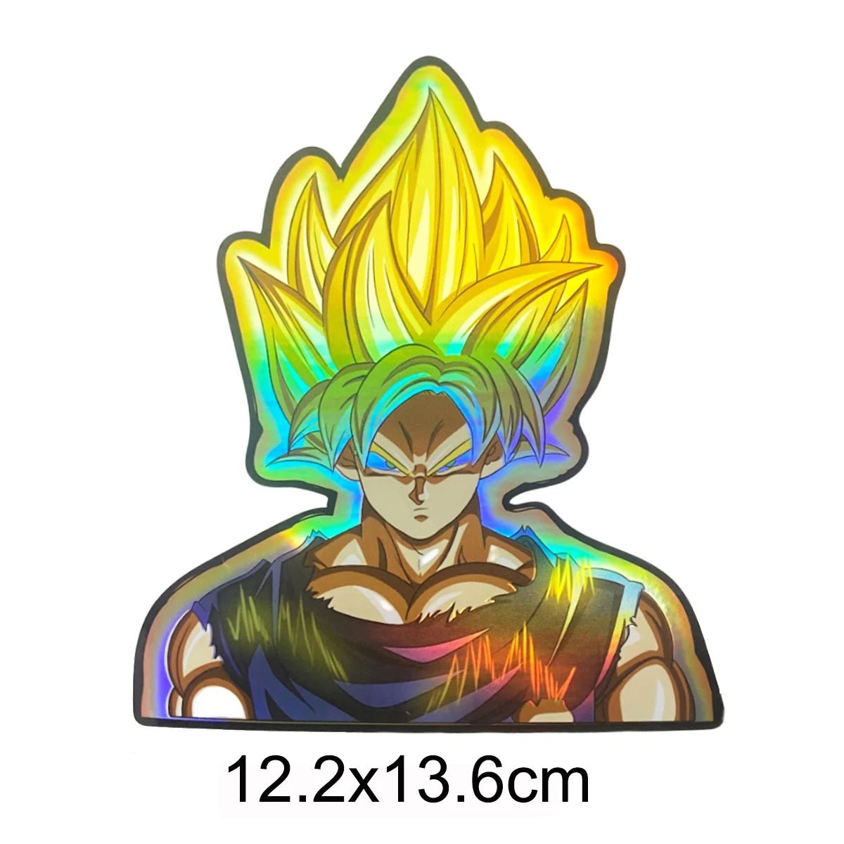 Cartoon Dragon Ball Holographic Anime Laser Stickers Motorcycle Anime Lenticular Car Window Sticker For Laptop Hot - Kaiju Mafia