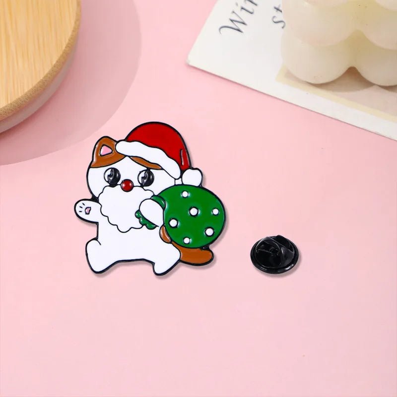 Cute Christmas Enamel Pins - Kaiju Mafia