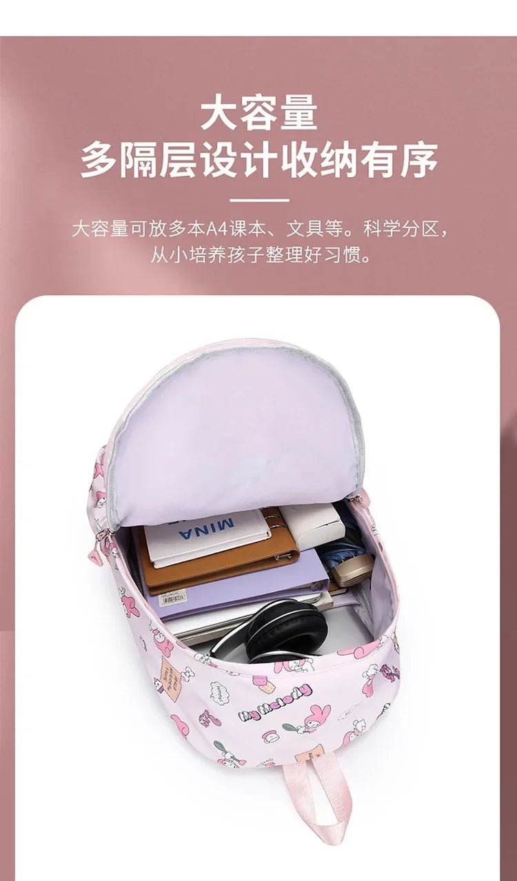 Sanrio Kuromi Hello Kitty Backpack - Kaiju Mafia