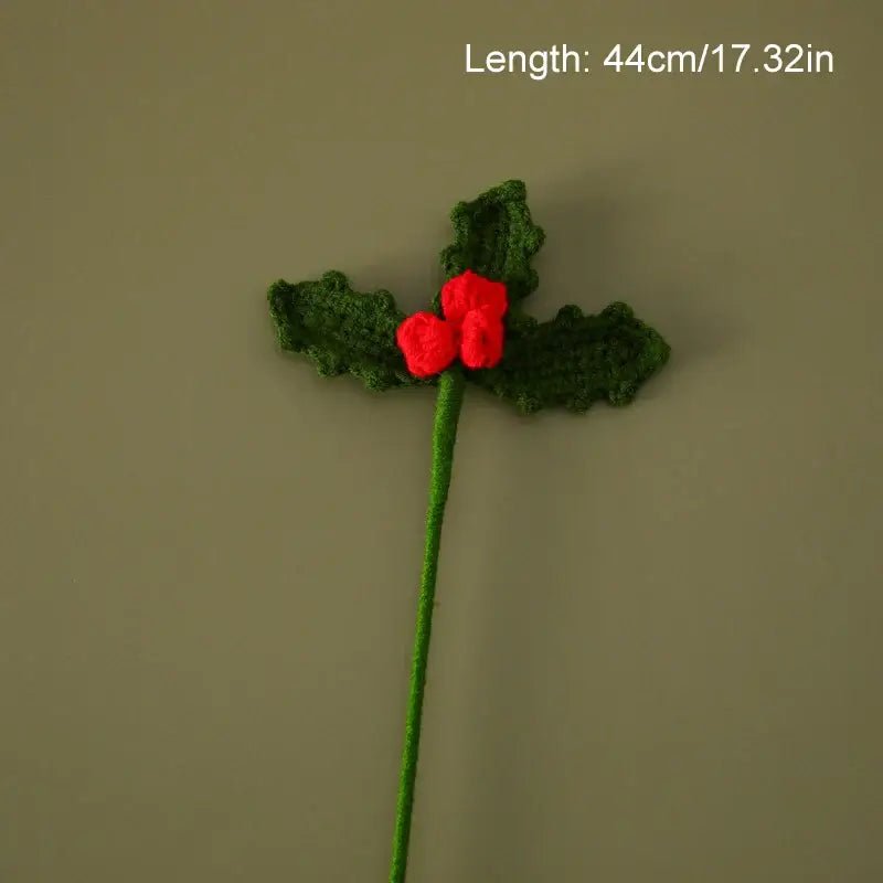 Knitted Flowers Christmas Bouquet - Kaiju Mafia