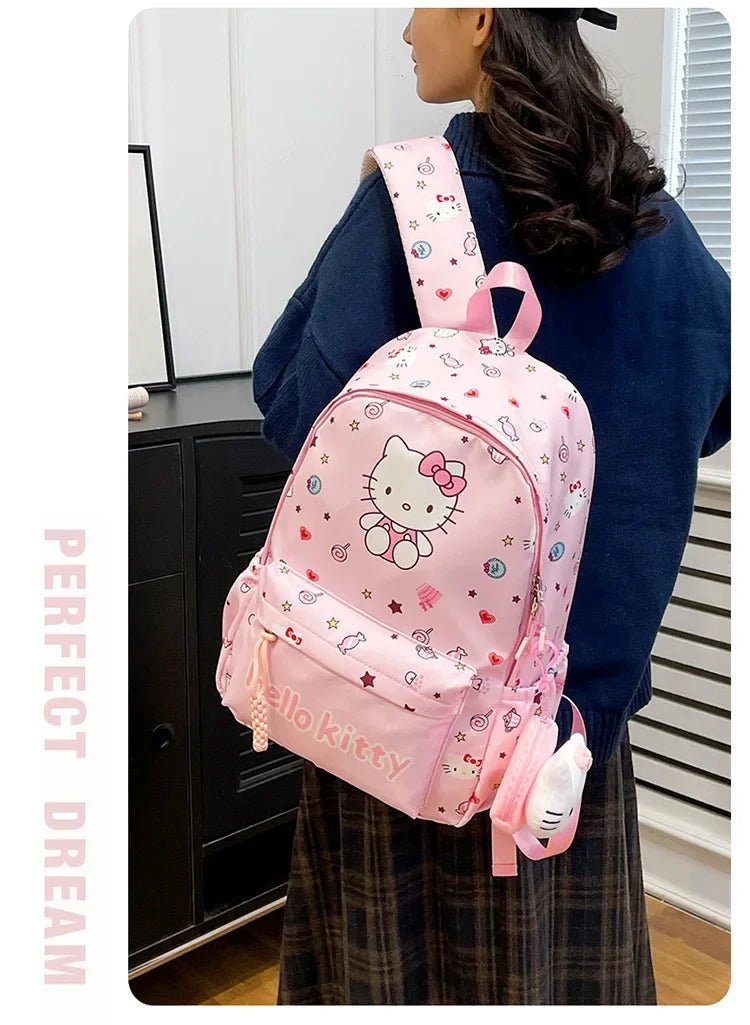 Sanrio Kuromi Hello Kitty Backpack - Kaiju Mafia