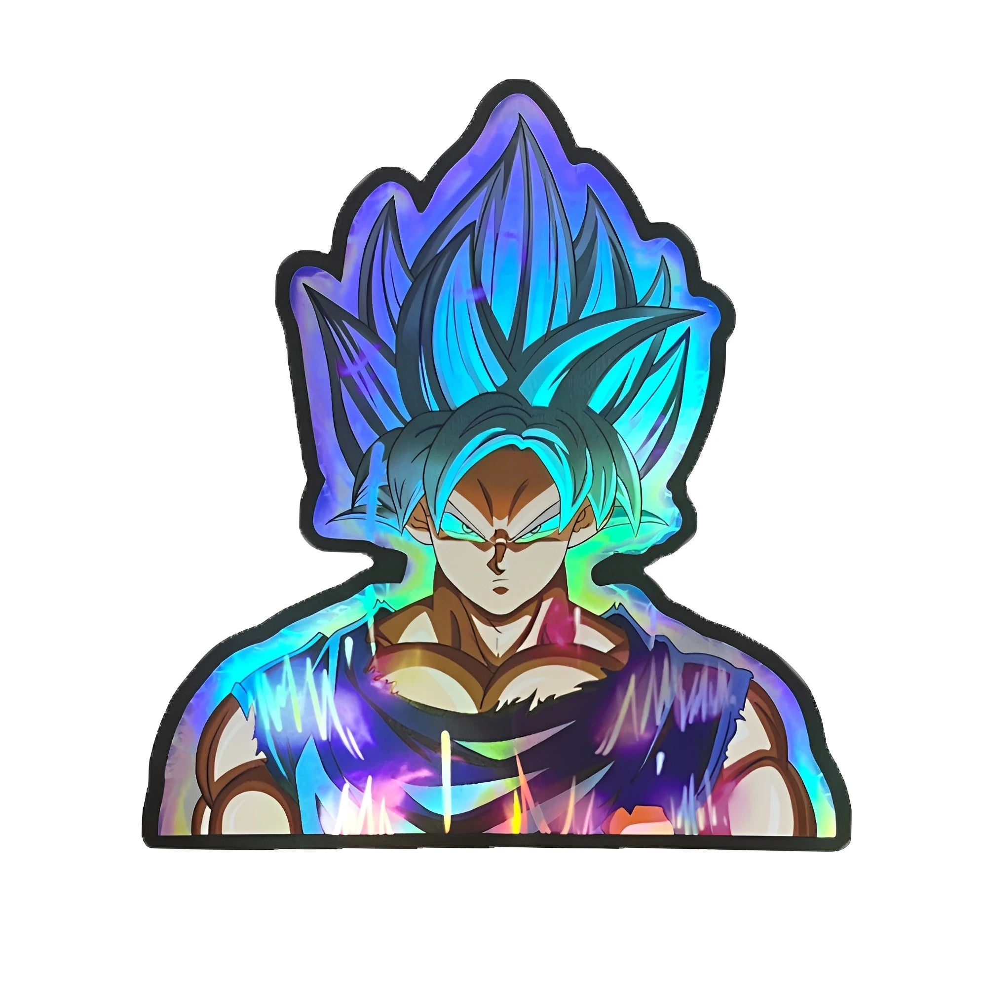 Cartoon Dragon Ball Holographic Anime Laser Stickers Motorcycle Anime Lenticular Car Window Sticker For Laptop Hot - Kaiju Mafia