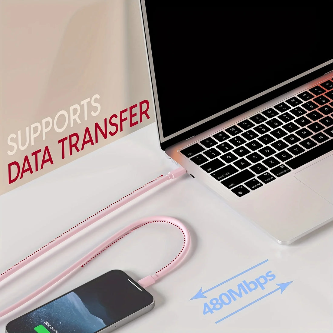 40W Dual Port USB C Fast Charger With 6.6ft Long USB C Charging Cable For iPhone 15 Pro Max/15 Pro/15/15 Plus And Other Devices - Kaiju Mafia